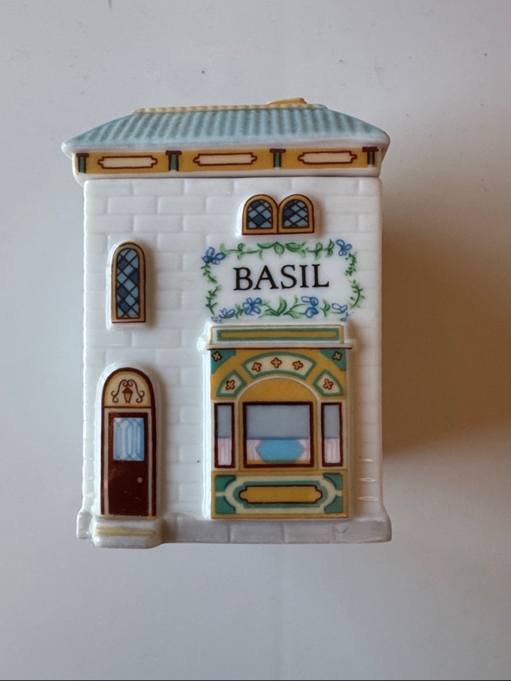 Lenox Spice Village Basil - White with Blue and Gold Accent